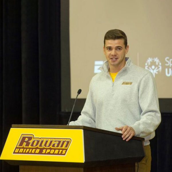 William speaking at a Rowan Unified Sports event