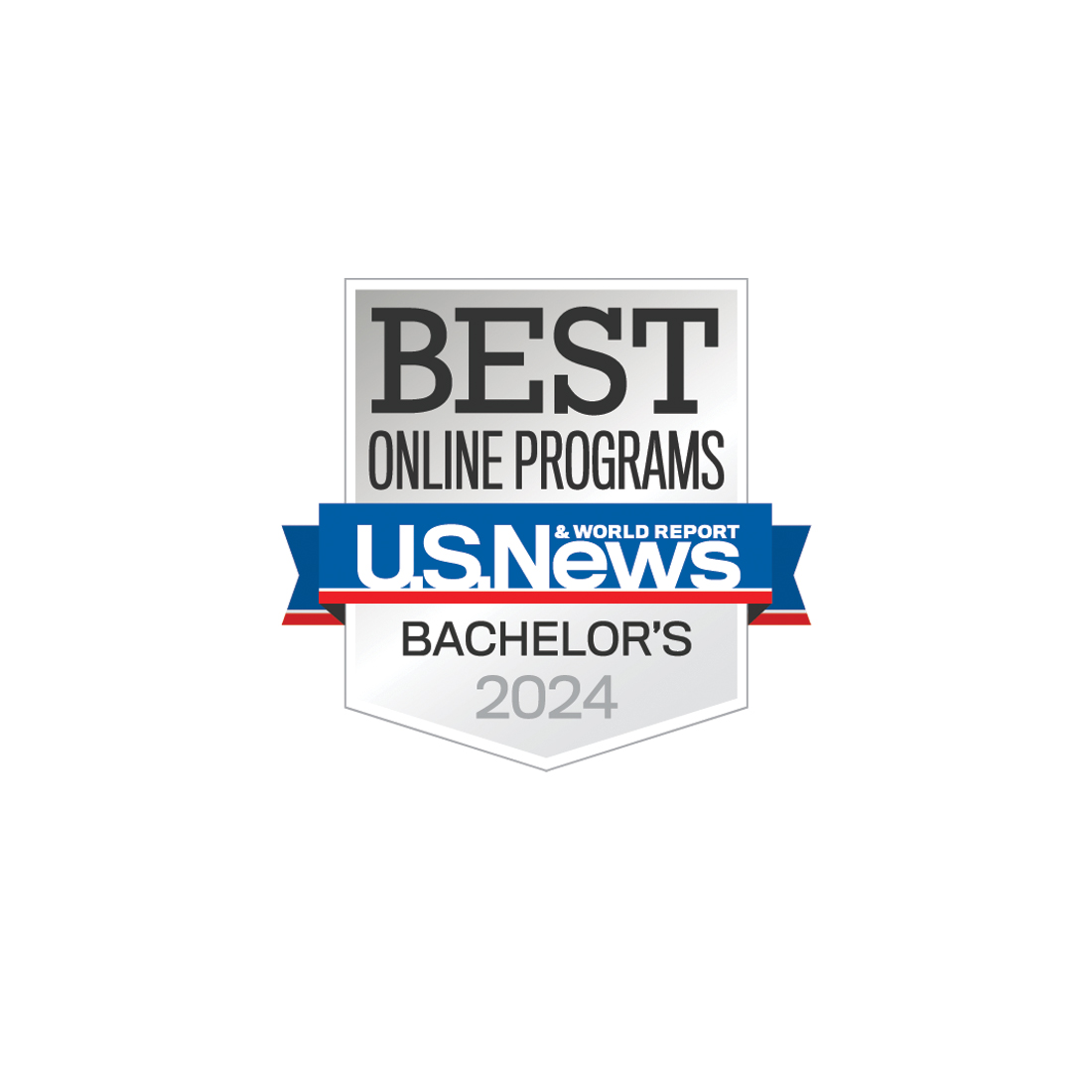 A Best Online Programs Bachelor's 2024 U.S. News & World Report badge.